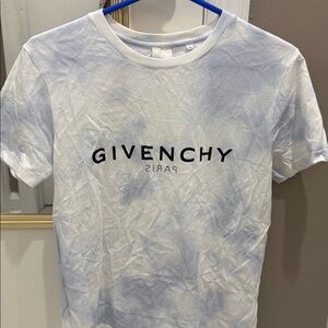 Givenchy Kids Blue and White Logo T-Shirt